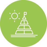 Pyramid Sleek Graphic Mark vector