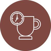 Coffee Break Bold Web Icon vector
