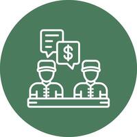 Conversation Lined Visual Concept vector
