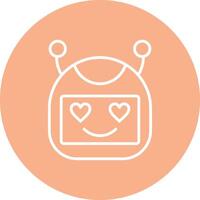 Bot Playful Line Icon vector
