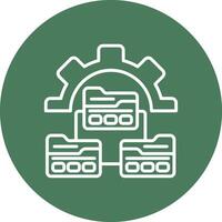 Version Control Lined UI Illustration vector