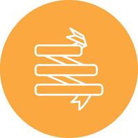 Folded Ribbon User-Friendly Visual vector