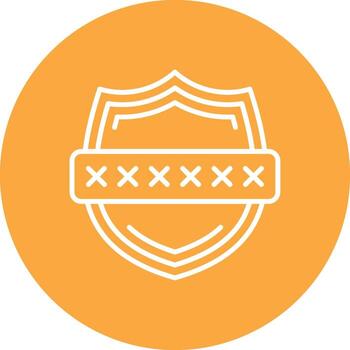 contraseña código sutil ui estilo vector