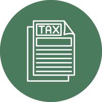 Tax Document Interactive Display Symbol vector