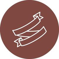 Ribbon Folds Modular UI Graphic vector