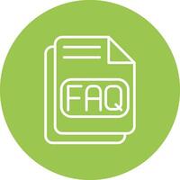 Faq Sleek Graphic Mark vector