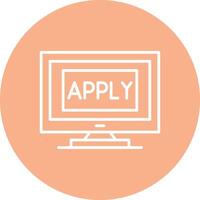 Apply Crisp Flat Art vector