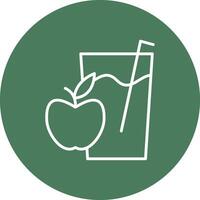 Apple Juice Monochrome UI Visual vector