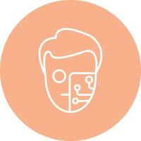 Cyborg Lined UI Illustration vector