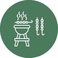 Barbeque Stylish App Element vector