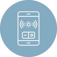 Ambient Sensor Flat Line Drawing vector