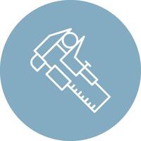Caliper Detailed Line Sketch vector