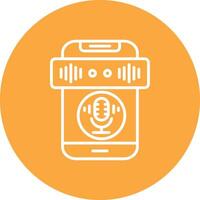 Recording App Style Badge vector