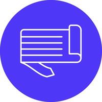 Ribbon Folds Monochrome UI Visual vector