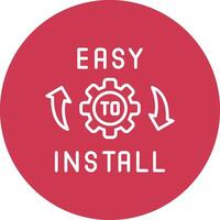 Easy Installation Compact App Icon vector