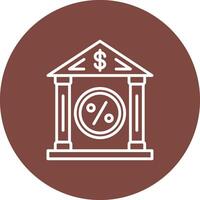 Bank Rate Soft Color Illustration vector