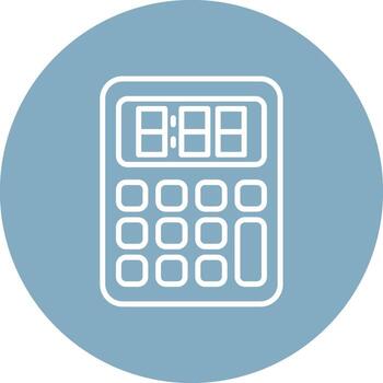 Calculator Subtle UI Style vector