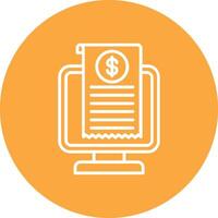 Receipt Modern Tech Icon vector