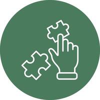 Puzzle Interactive UI Graphic vector