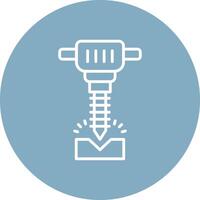 Jackhammer Color Block Design vector