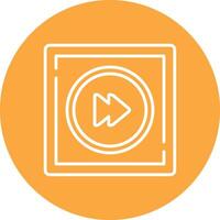 Fast Forward Sleek Graphic Mark vector