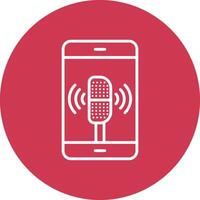 Voice Assistant Sharp Edge Symbol vector