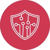Security Simple Line Sketch vector