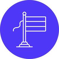 Sierra Leone Flag Stylized Tech Element vector