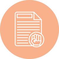 Protest Conceptual Line Work vector