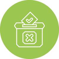 Vote Outlined App Visual vector