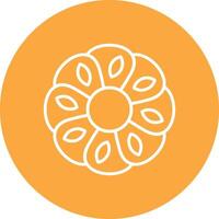 Alpine Forget Me Not Digital Concept Icon vector