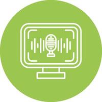 Voice Recognition Geometric Shape Symbol vector