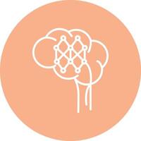 Neural Circuit Solid Fill Design vector