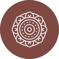 Mandala Solid Fill Design vector