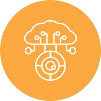 Cloud Computing Interface Sketch Art vector