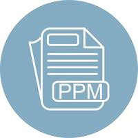 PPM File Format Digital UI Element vector