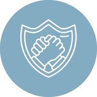 Shield 3D Styled Symbol vector
