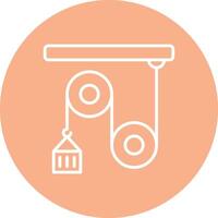 Pulley Artistic UI Symbol vector