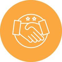 Shake Hands Bright Flat Element vector