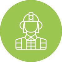 Firefighter Pop Color Style vector