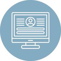 Log In Bold App Illustration vector