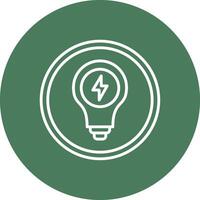 Light Bulb Gradient Style Icon vector