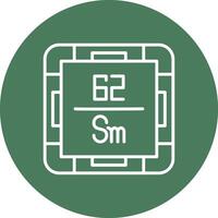 Samarium Gradient Style Icon vector