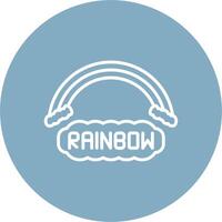 Rainbow 3D Styled Symbol vector