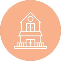 Hut Pop Color Style vector