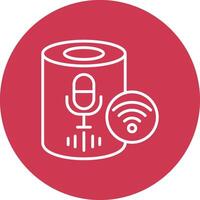 Voice Assistant Smart UI Graphic vector