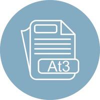 At3 File Format Digital Abstract Form vector