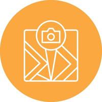 Point Of Interest Bold App Illustration vector