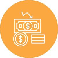 Decrease Interactive Icon Badge vector