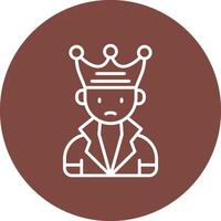 King 3D Styled Symbol vector